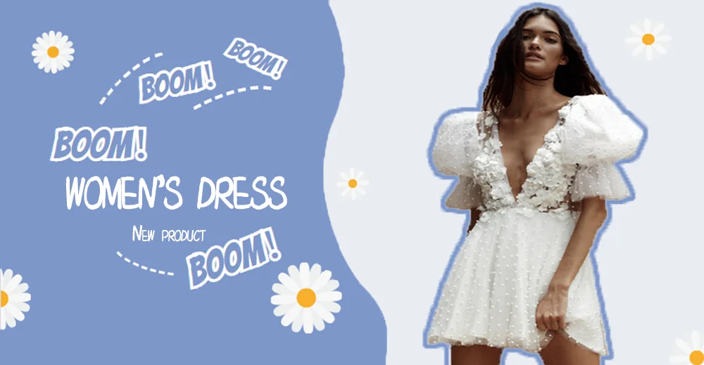 2026 New Elegant White Lace Dress High Neck Long Lace Sleeves Asymmetrical Short Skirt 3D Floral Appliques Wedding Party Dress H