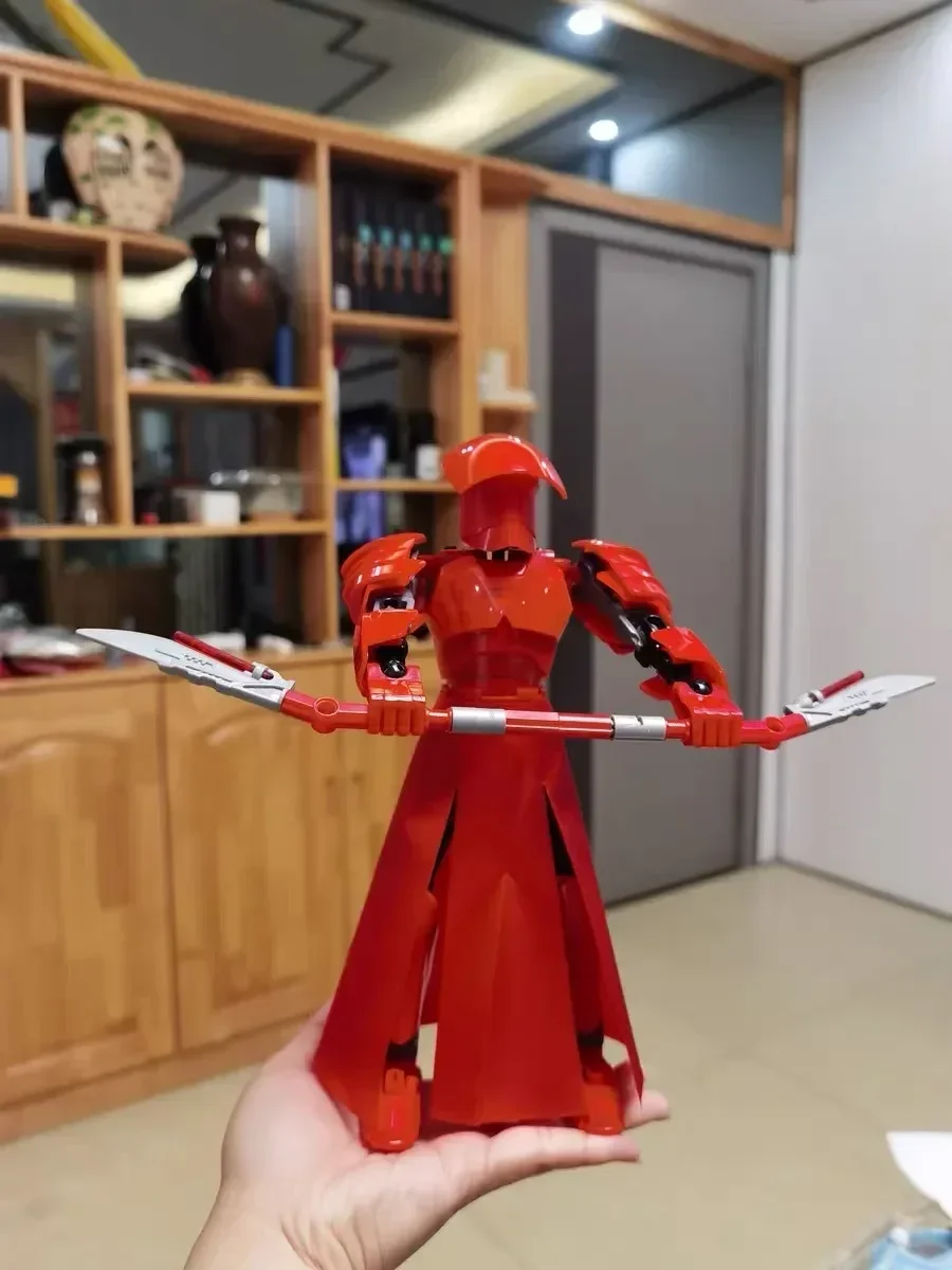 452pcs Star War Anime Figure Battle With Lightsabers Model Dolls Mandalorian Assembling Handmade Ornaments Decor Boy Toy Gift