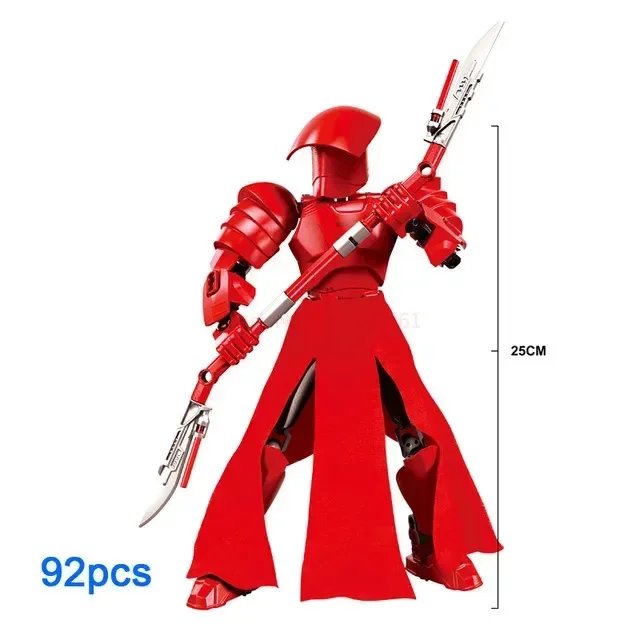452pcs Star War Anime Figure Battle With Lightsabers Model Dolls Mandalorian Assembling Handmade Ornaments Decor Boy Toy Gift
