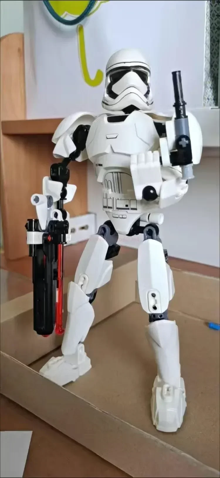 452pcs Star War Anime Figure Battle With Lightsabers Model Dolls Mandalorian Assembling Handmade Ornaments Decor Boy Toy Gift