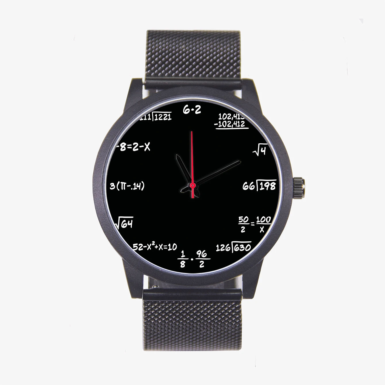 2024 Decorative Quartz Wrist Men's Watch Mathematical Formula Design Campus Punk Cool Style Gift Souvenir For Student Children