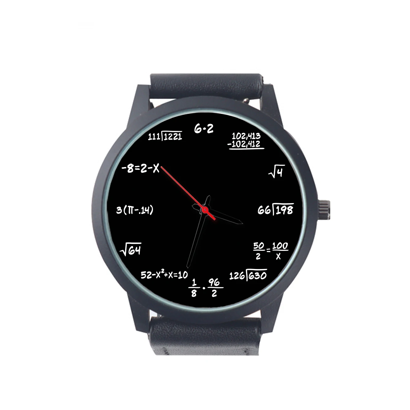 2024 Decorative Quartz Wrist Men's Watch Mathematical Formula Design Campus Punk Cool Style Gift Souvenir For Student Children