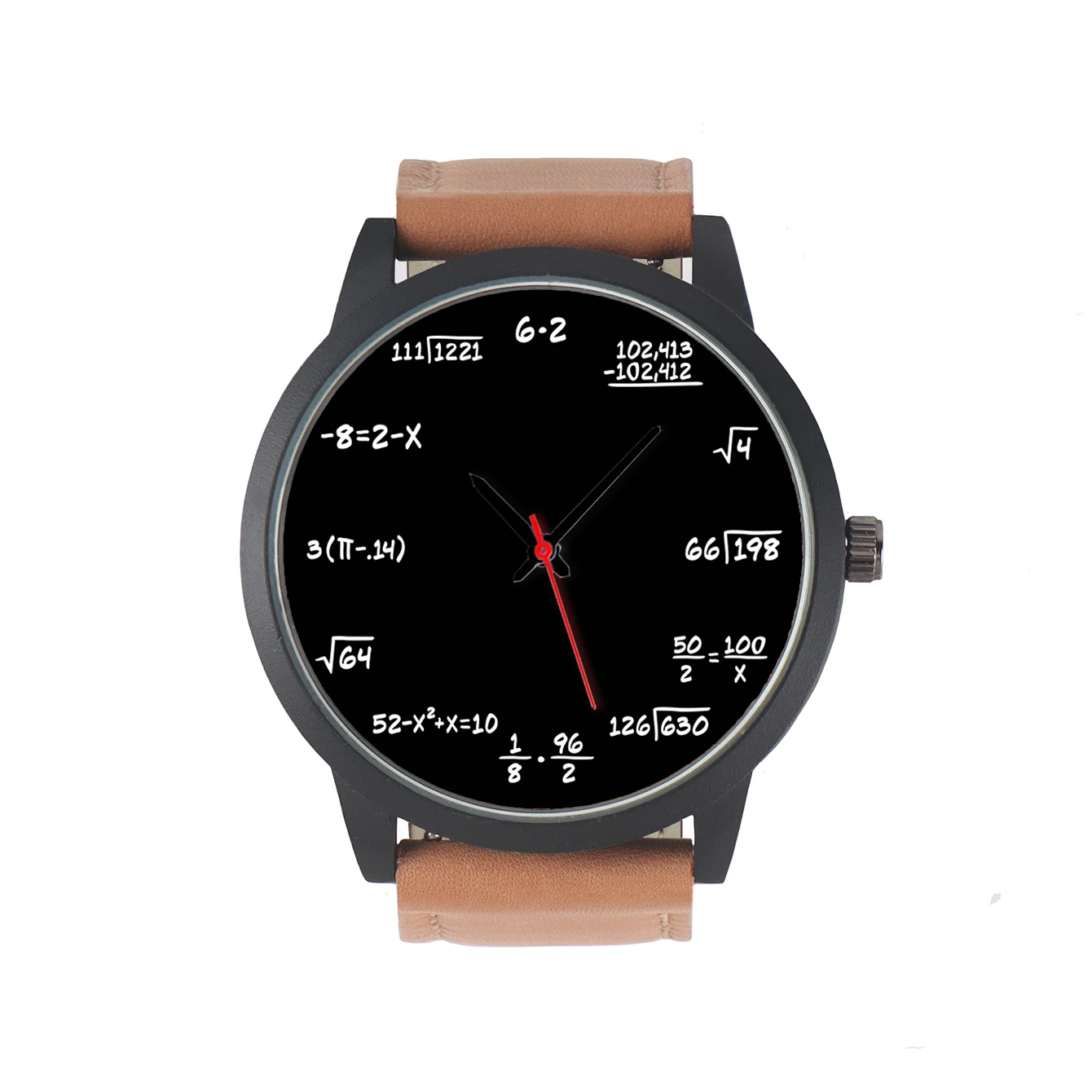 2024 Decorative Quartz Wrist Men's Watch Mathematical Formula Design Campus Punk Cool Style Gift Souvenir For Student Children