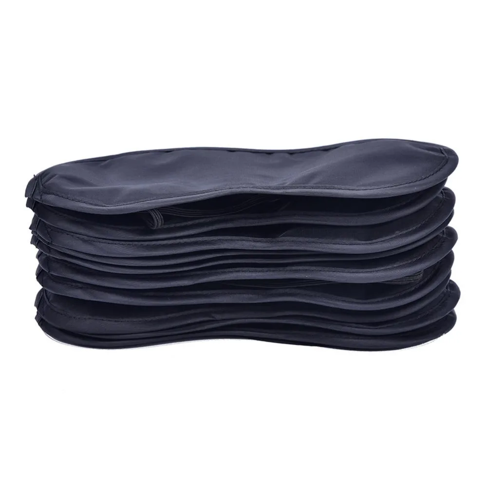 10pcs/lot Sleep Black Eye Cover Travel Sleeping Eye Mask Shade Blindfold Eye Patch Night Economic Gift
