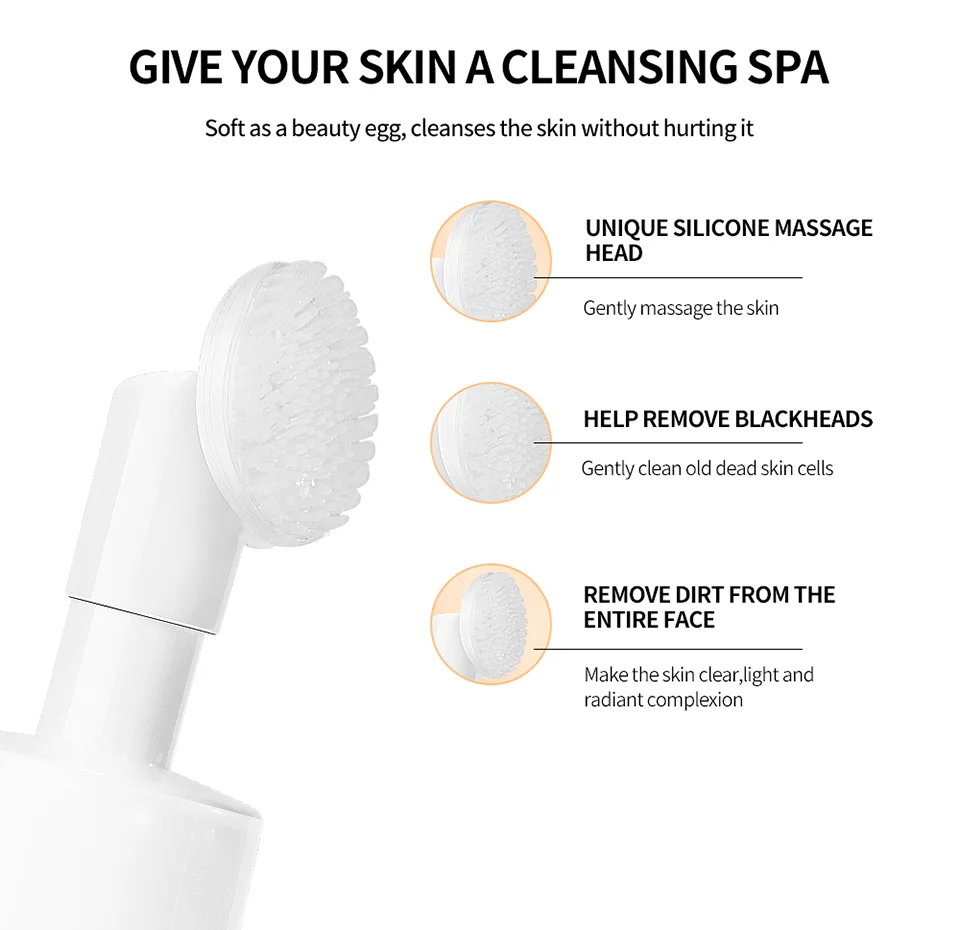 Lakerain 100ml Turmeric Cleansing Mousse Brightening Face Wash Foam Face Cleanser Oil Control Blackhead Remover Skin Cleansing
