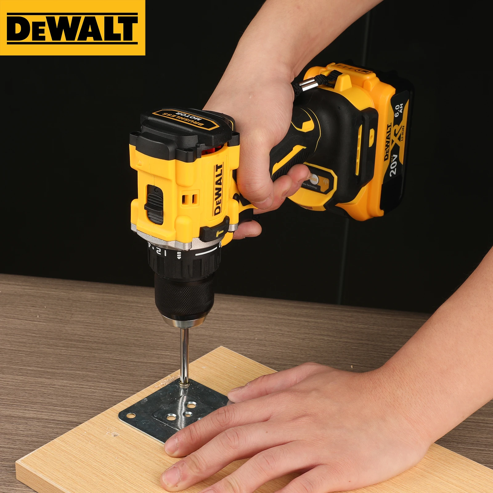 DEWALT DCD805 20V Power Tools Brushless Impact Drill Cordless Electric Screwdriver Multi-Function Hand Drill
