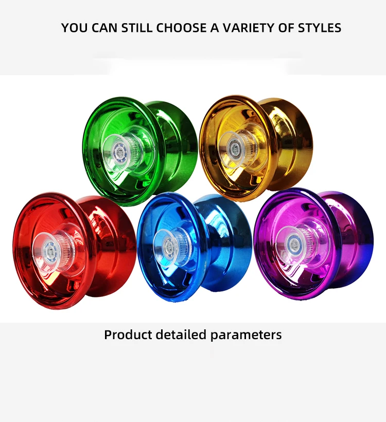 Children Beginners Professional Aluminum Metal Yoyo Ball, Competitive Yoyoball, Adult Kids Yoyoyoball with Accessories