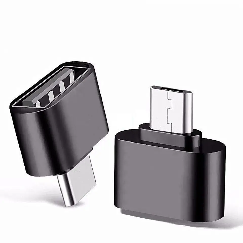 1/5PCS Micro Male To USB-A 2.0 Female Mini OTG  Data Connector Converter Cable Adapter For Tablet PC Android Mobile Phone Plug