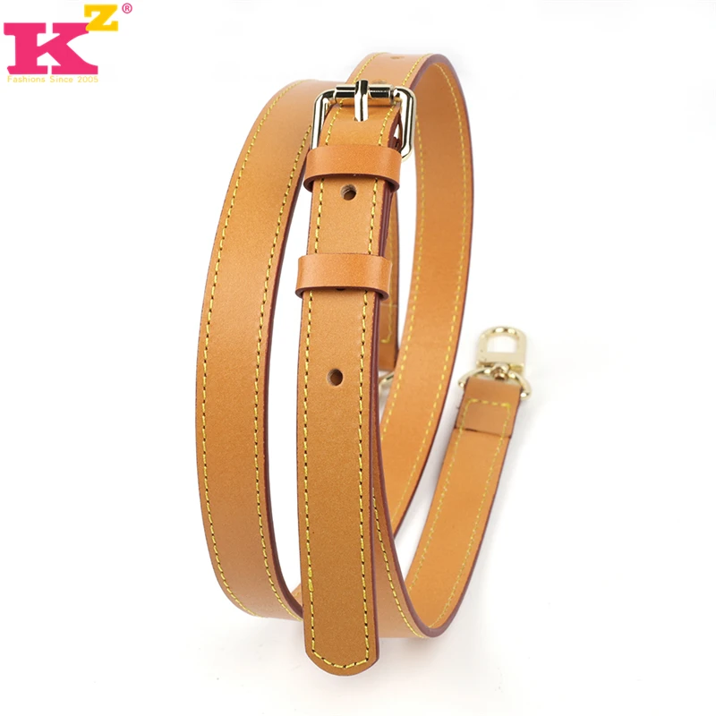 High Quality Genuine Leather Bag Strap Length 105CM-125CM Luxury Adjustable Shoulder Strap Black/Beige Women Bag Accessorie
