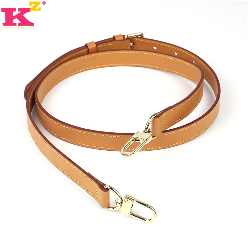 High Quality Genuine Leather Bag Strap Length 105CM-125CM Luxury Adjustable Shoulder Strap Black/Beige Women Bag Accessorie