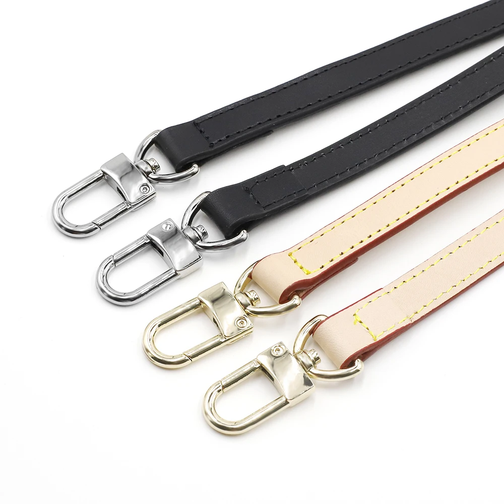 High Quality Genuine Leather Bag Strap Length 105CM-125CM Luxury Adjustable Shoulder Strap Black/Beige Women Bag Accessorie