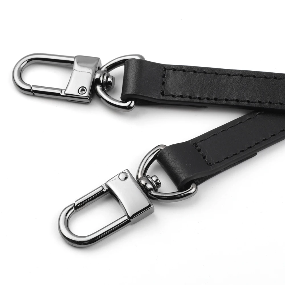 High Quality Genuine Leather Bag Strap Length 105CM-125CM Luxury Adjustable Shoulder Strap Black/Beige Women Bag Accessorie