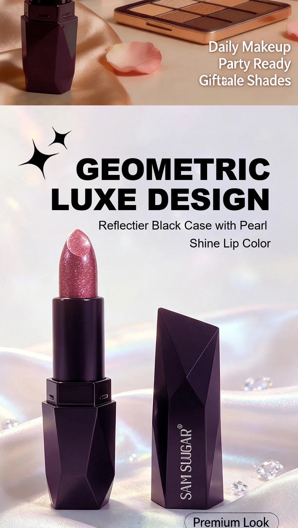 Metallic Twinkling Lipstick Moisturizing Lip Color Waterproof Lasting Pearly Lip Gloss Brilliant Charming Lips Cosmetic