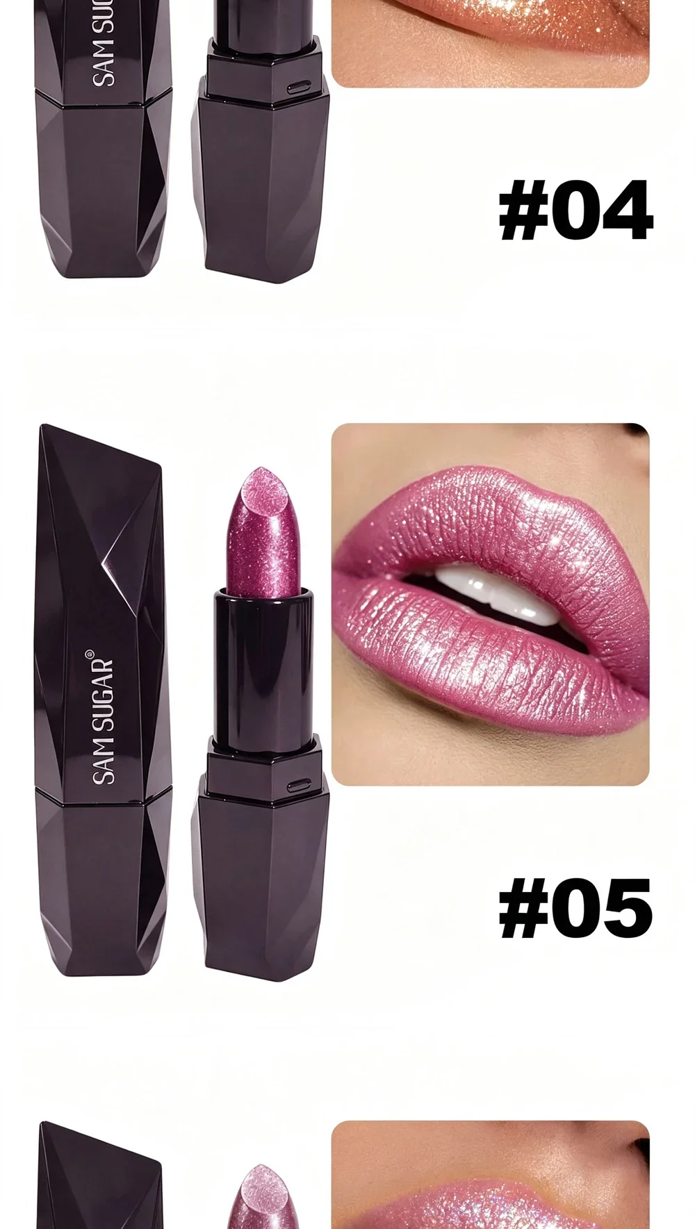 Metallic Twinkling Lipstick Moisturizing Lip Color Waterproof Lasting Pearly Lip Gloss Brilliant Charming Lips Cosmetic