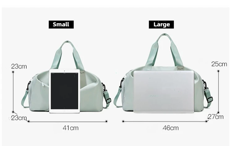 Women Gym Bag Sports Travel Dry Wet Bag Handbags Multifunction Swimming Tote Shoulder Weekend Fitness Duffle Yoga Shoes Daypack
