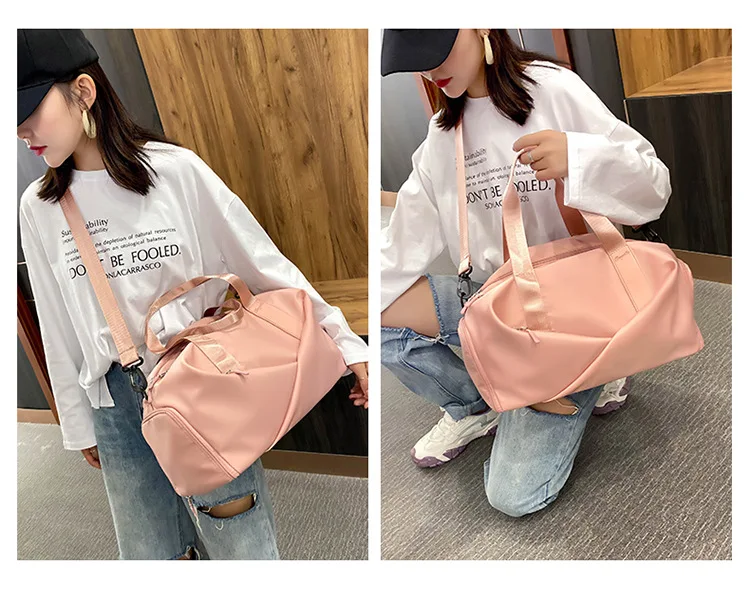 Women Gym Bag Sports Travel Dry Wet Bag Handbags Multifunction Swimming Tote Shoulder Weekend Fitness Duffle Yoga Shoes Daypack