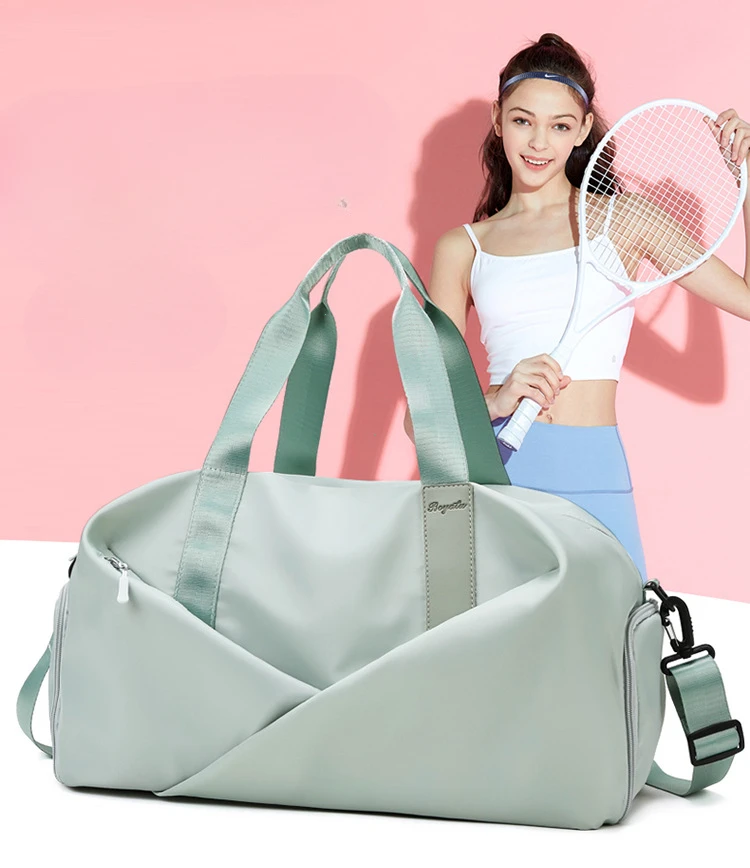 Women Gym Bag Sports Travel Dry Wet Bag Handbags Multifunction Swimming Tote Shoulder Weekend Fitness Duffle Yoga Shoes Daypack