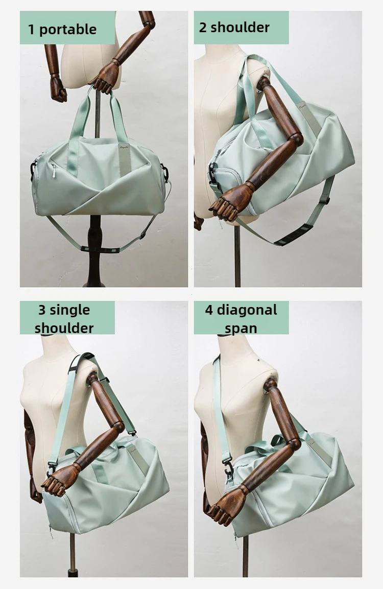 Women Gym Bag Sports Travel Dry Wet Bag Handbags Multifunction Swimming Tote Shoulder Weekend Fitness Duffle Yoga Shoes Daypack