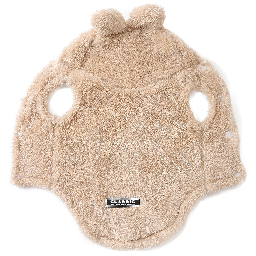 Soft Fleece Pet Dog Coat For Small Medium Dogs Cats Winter Warm Puppy Hoodie Sweater French Bulldog Jacket Chihuahua Clothes
