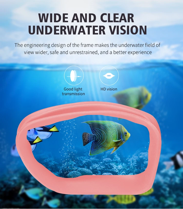 Kids Swimming Goggles for Boys & Girls (3-15 Years) - Big Frame HD View, Anti-Fog, No-Leak, Comfortable Silicone Swim Goggles