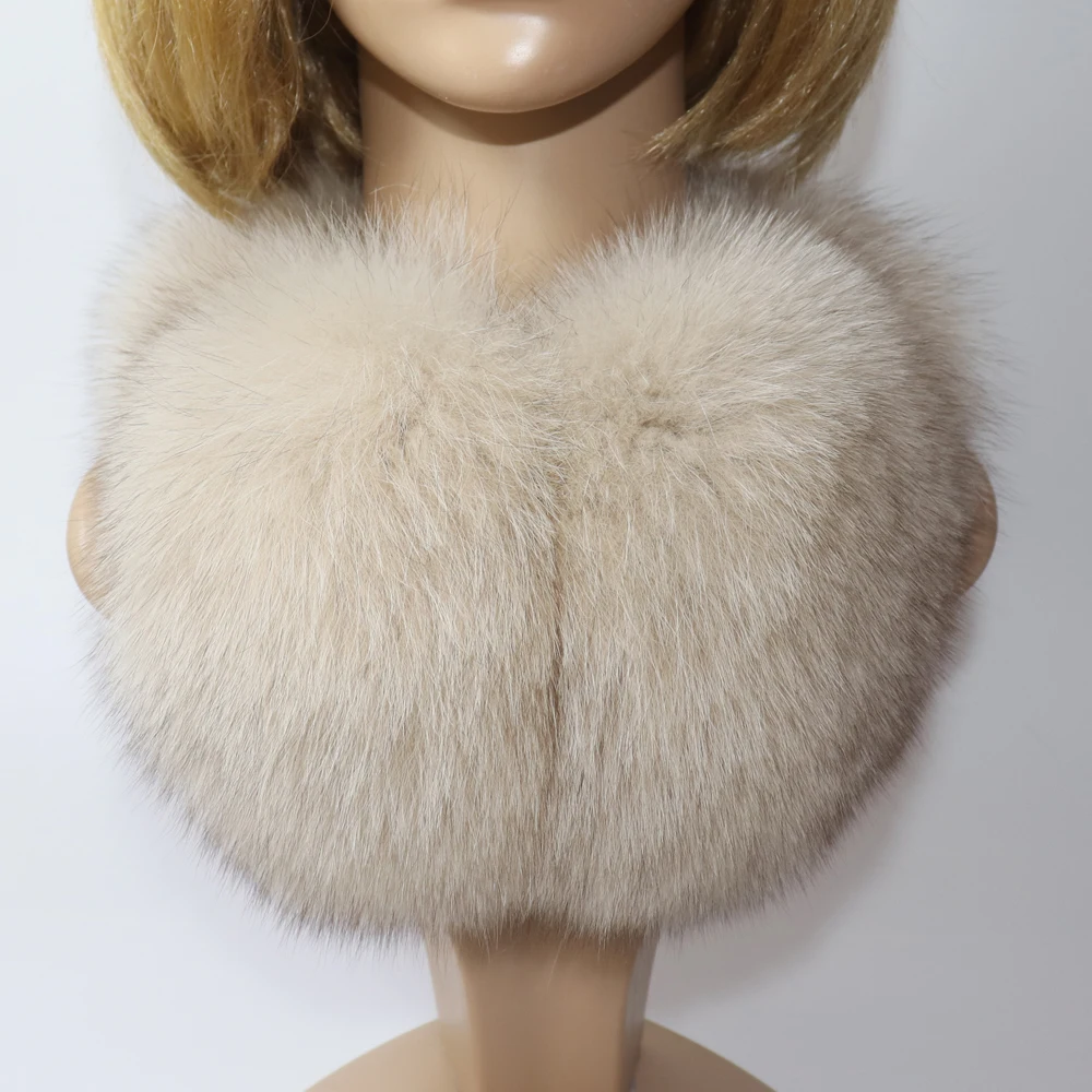Real Fox Fur Earmuffs For Winter Women Warm Natural Raccoon Fur Earmuffs Girls Ear Warmer Genuine Fur Scarves Plush Ear Muff