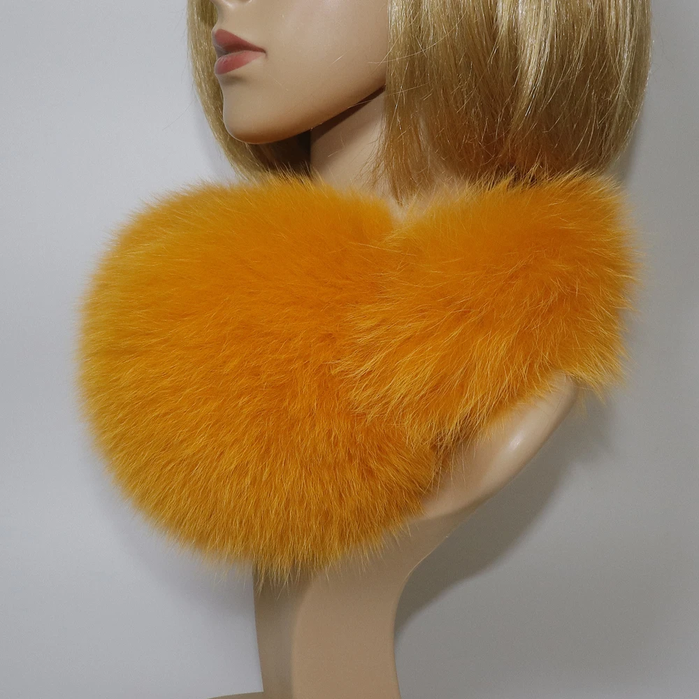 Real Fox Fur Earmuffs For Winter Women Warm Natural Raccoon Fur Earmuffs Girls Ear Warmer Genuine Fur Scarves Plush Ear Muff