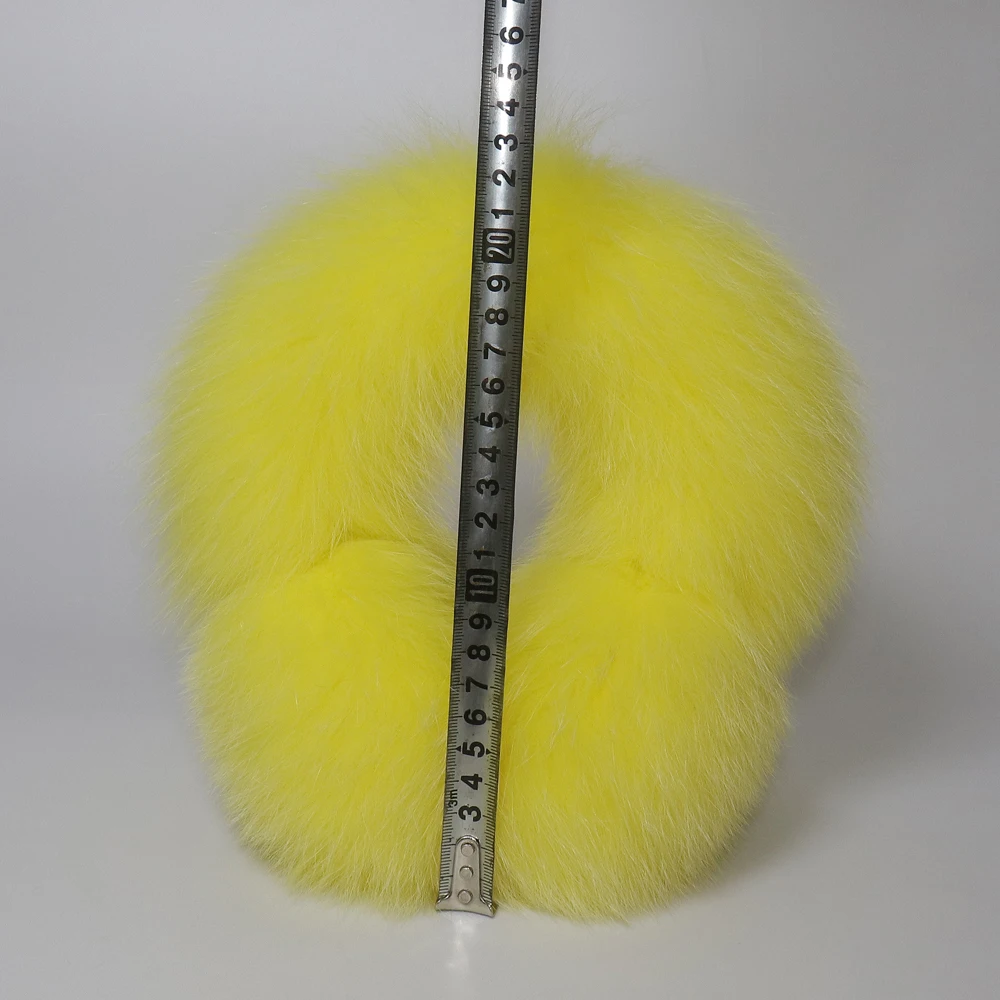 Real Fox Fur Earmuffs For Winter Women Warm Natural Raccoon Fur Earmuffs Girls Ear Warmer Genuine Fur Scarves Plush Ear Muff