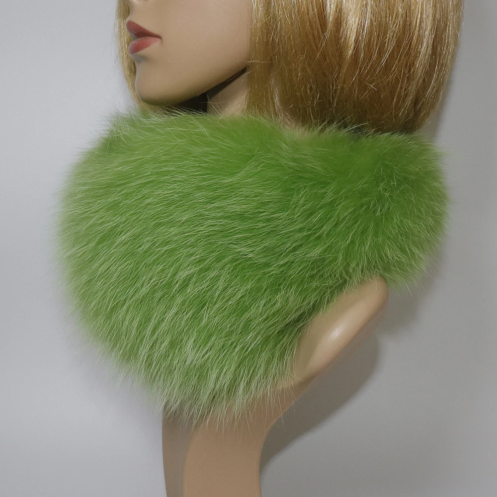 Real Fox Fur Earmuffs For Winter Women Warm Natural Raccoon Fur Earmuffs Girls Ear Warmer Genuine Fur Scarves Plush Ear Muff