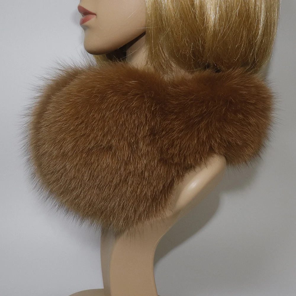 Real Fox Fur Earmuffs For Winter Women Warm Natural Raccoon Fur Earmuffs Girls Ear Warmer Genuine Fur Scarves Plush Ear Muff