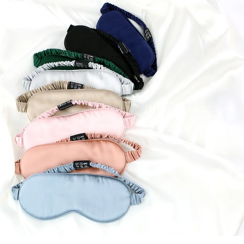 Birdtree,19MM 100% Silk Eye Patch Shading Sleep Eye Mask,Double-layer Silk,Plain Satin Travel Relax Cover Eyeshade A61217JF