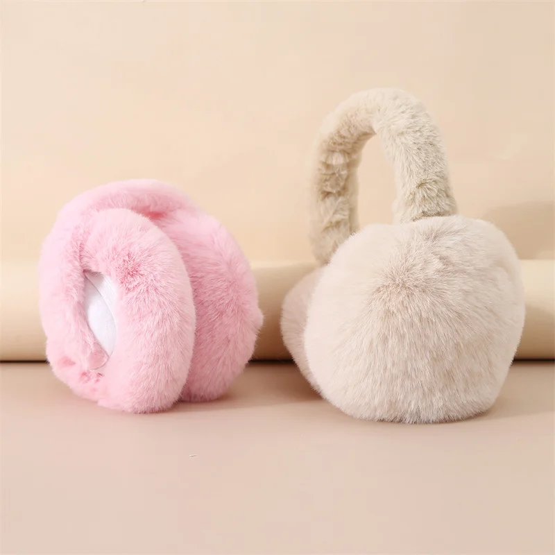 Winter Solid Soft Plush Ear Keep Warmer Earmuffs for Women Men Fashion Outdoor Sports Earflap Protection Ear-Muffs Ear Cover