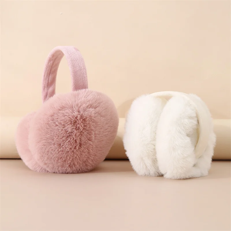 Winter Solid Soft Plush Ear Keep Warmer Earmuffs for Women Men Fashion Outdoor Sports Earflap Protection Ear-Muffs Ear Cover
