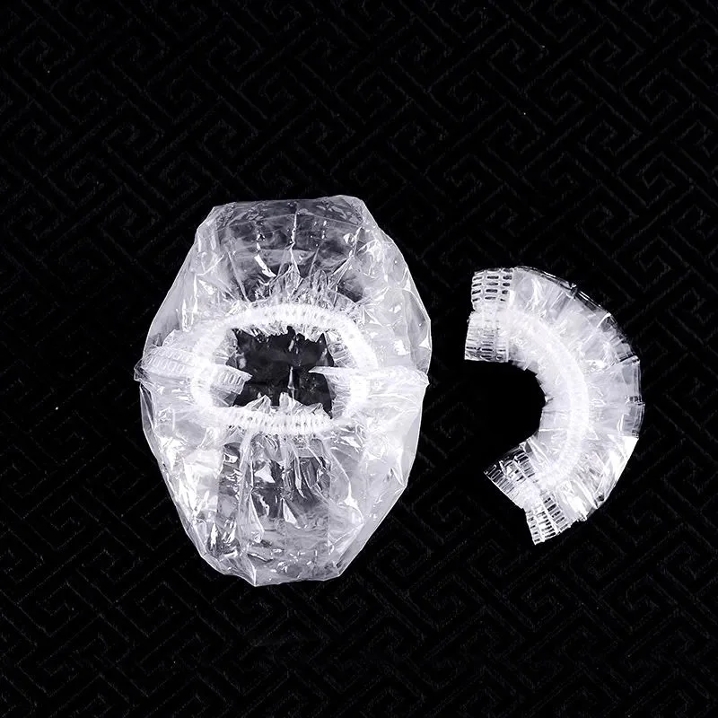 100Pcs Disposable Ear Cove Hairdressing Earmuffs Waterproof Clear Ear Protection Bath Shower Earmuff Cap Cleaning Accessories