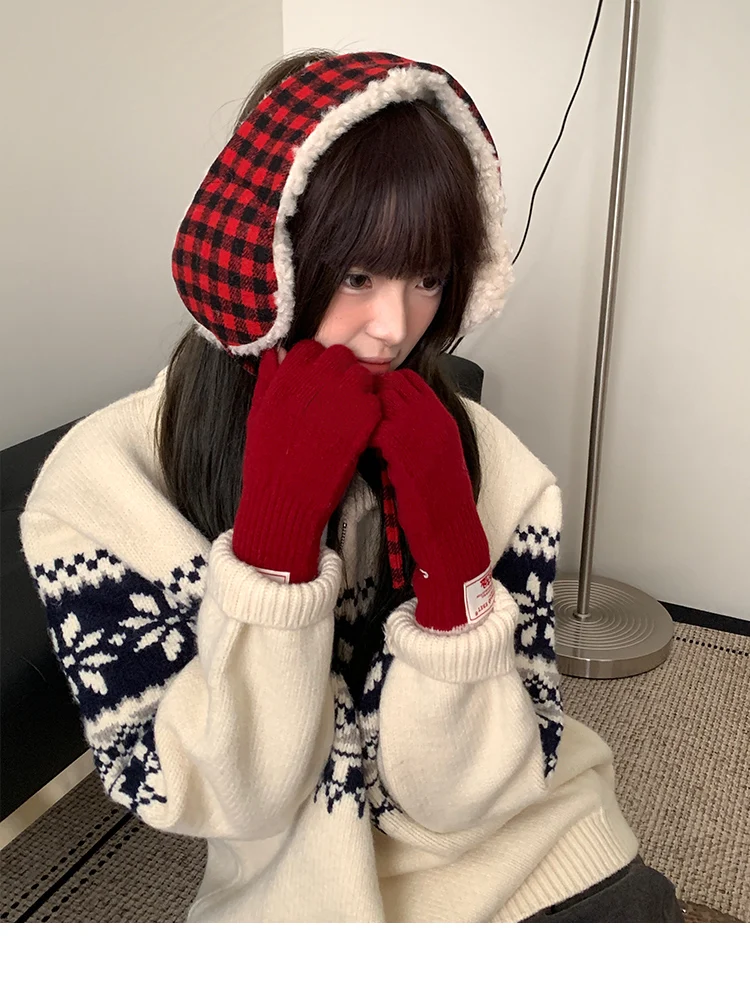 Korean Retro Warm Earmuffs Versatile Autumn And Winter Cold Protection Against Frost Earmuffs