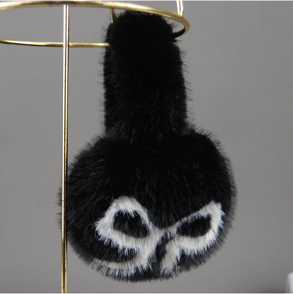 Winter Outdoor Hot Sale Fake Mink Fur Earmuffs Luxury Women Keep Warm Fake Mink Fur Earmuff Girl Winter Ear Protection