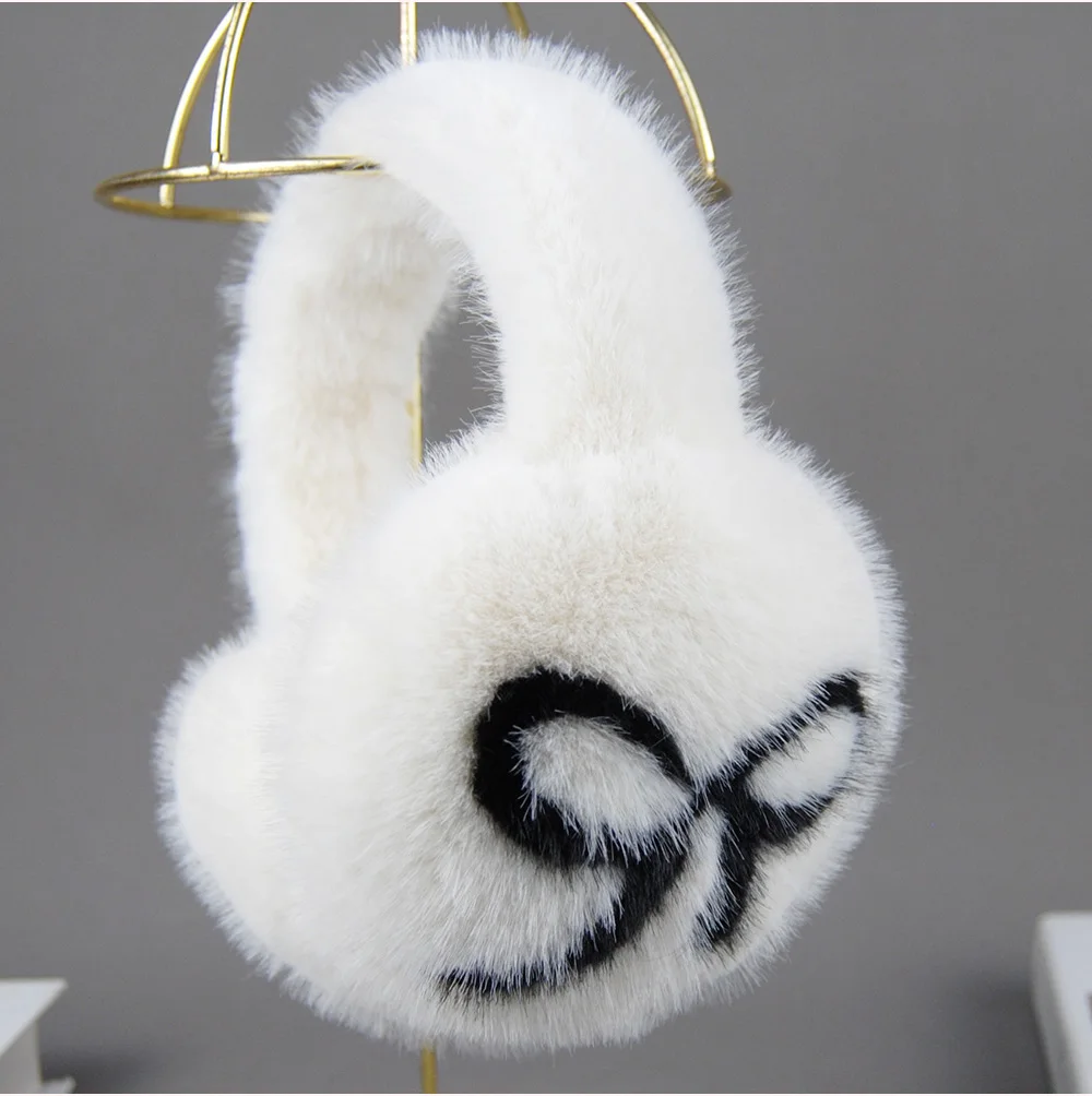 Winter Outdoor Hot Sale Fake Mink Fur Earmuffs Luxury Women Keep Warm Fake Mink Fur Earmuff Girl Winter Ear Protection