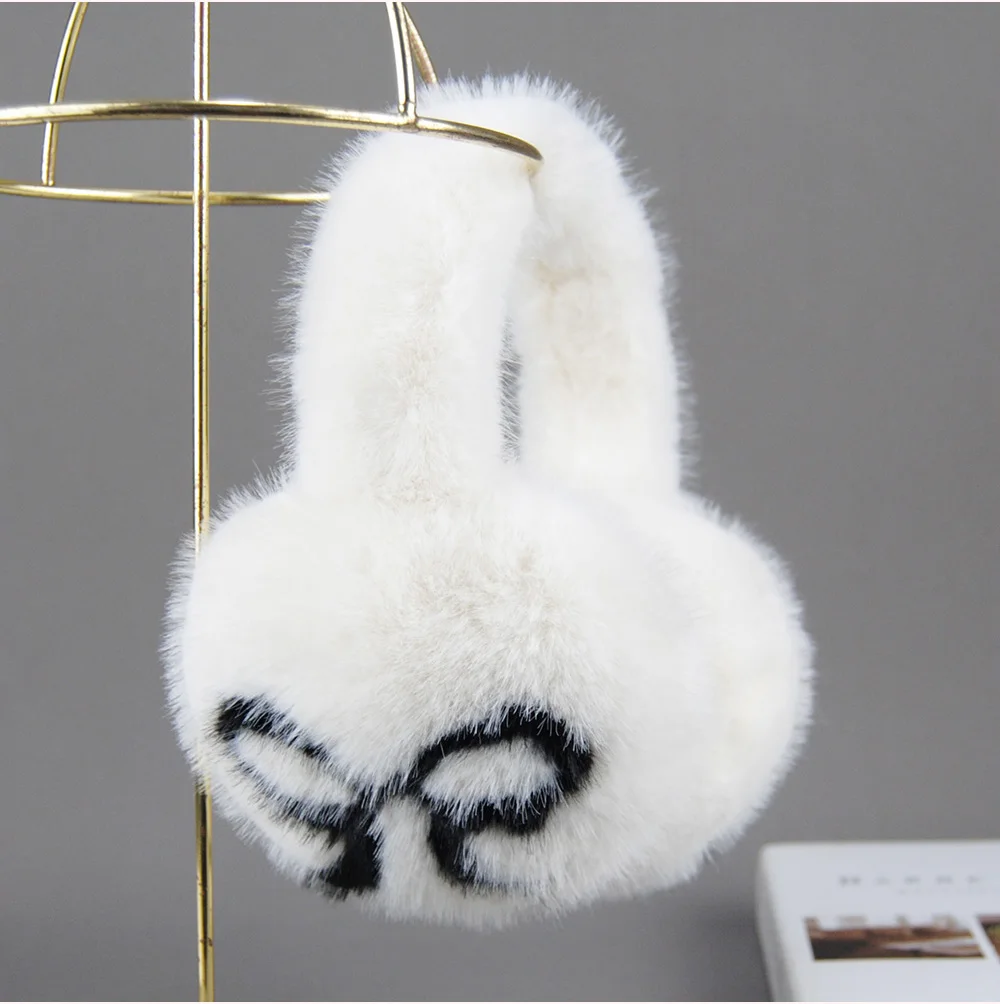 Winter Outdoor Hot Sale Fake Mink Fur Earmuffs Luxury Women Keep Warm Fake Mink Fur Earmuff Girl Winter Ear Protection