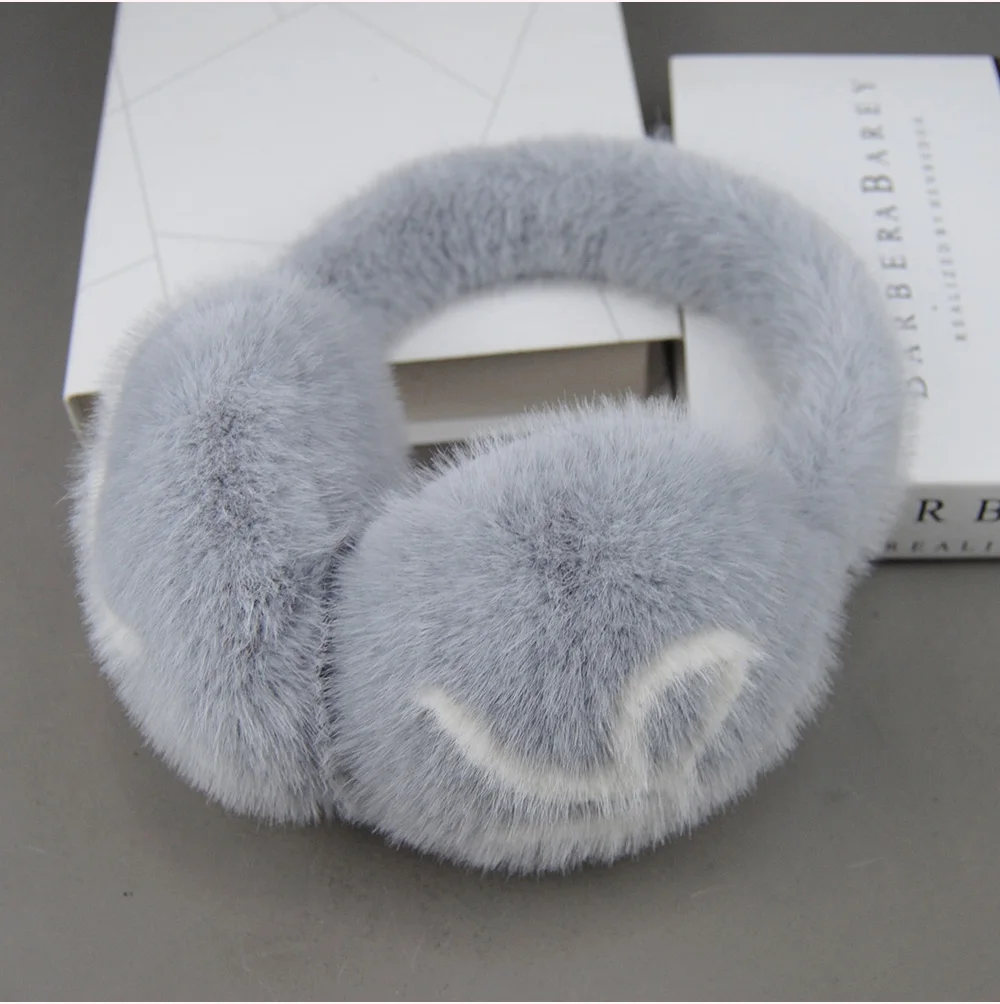 Winter Outdoor Hot Sale Fake Mink Fur Earmuffs Luxury Women Keep Warm Fake Mink Fur Earmuff Girl Winter Ear Protection