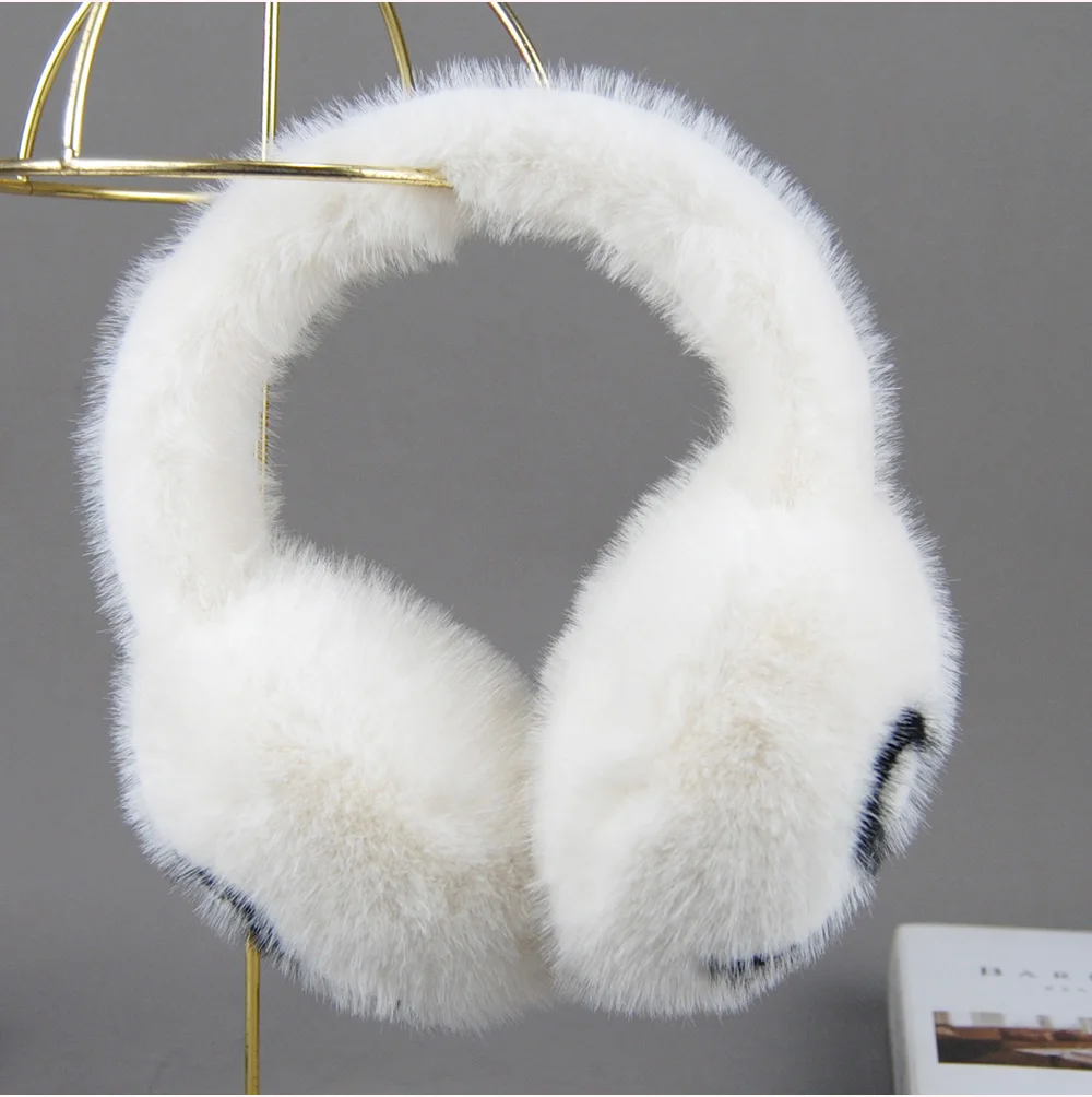 Winter Outdoor Hot Sale Fake Mink Fur Earmuffs Luxury Women Keep Warm Fake Mink Fur Earmuff Girl Winter Ear Protection