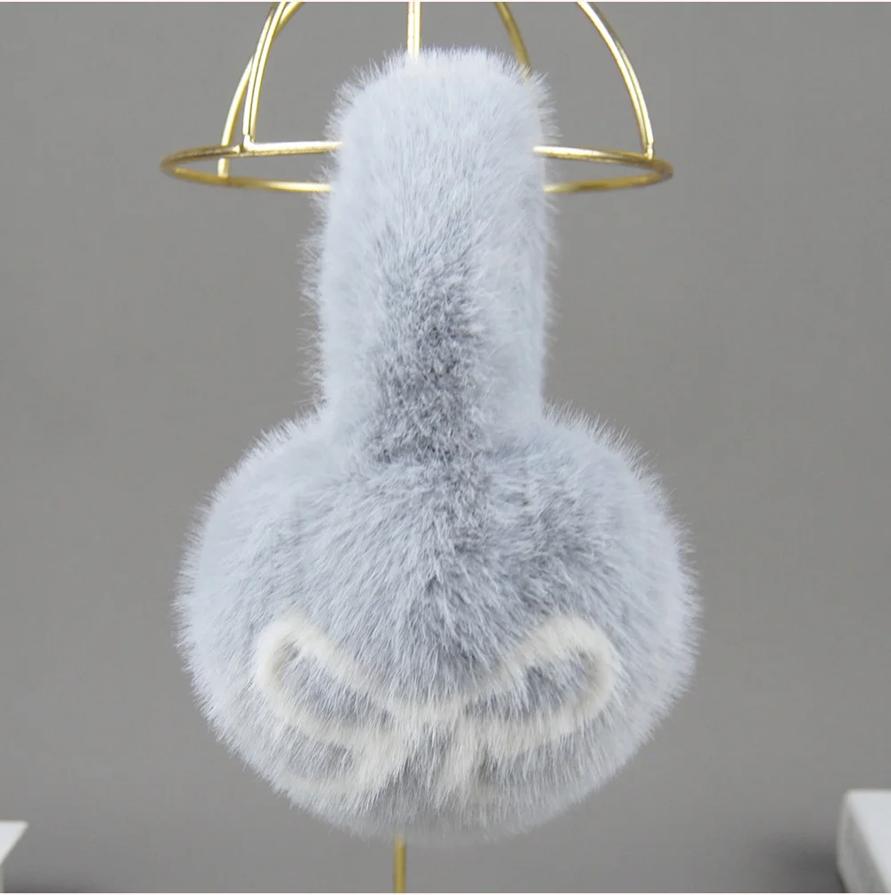 Winter Outdoor Hot Sale Fake Mink Fur Earmuffs Luxury Women Keep Warm Fake Mink Fur Earmuff Girl Winter Ear Protection