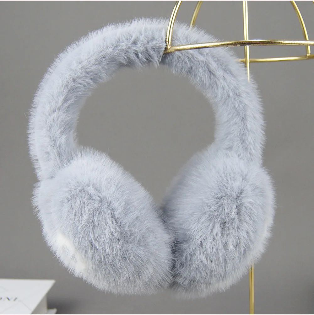 Winter Outdoor Hot Sale Fake Mink Fur Earmuffs Luxury Women Keep Warm Fake Mink Fur Earmuff Girl Winter Ear Protection