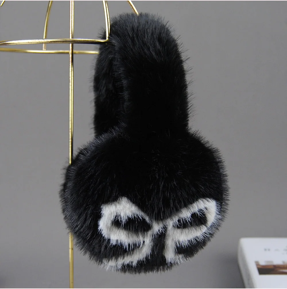 Winter Outdoor Hot Sale Fake Mink Fur Earmuffs Luxury Women Keep Warm Fake Mink Fur Earmuff Girl Winter Ear Protection