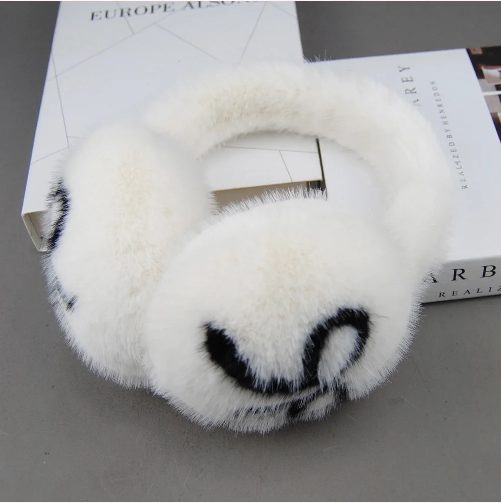Winter Outdoor Hot Sale Fake Mink Fur Earmuffs Luxury Women Keep Warm Fake Mink Fur Earmuff Girl Winter Ear Protection