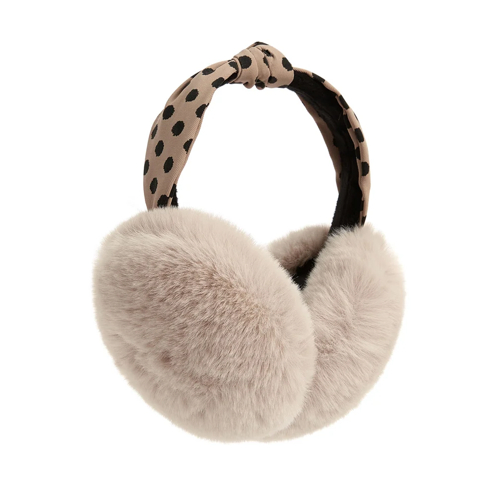 Anjj High Quality Earmuffs Faux Rabbit Fur Hang Ear Cover Warm Winter Ear Muffs Fur Earmuffs Unisex Adult Ear Warmer Fold