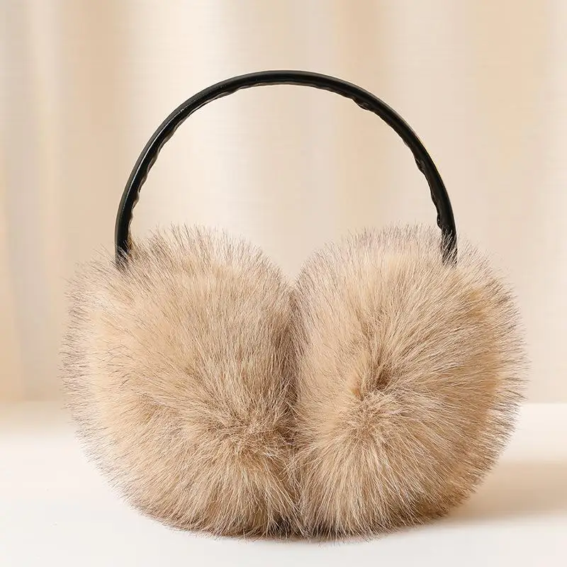 〔Funny〕 Real Fox Fur Earmuffs Women Winter Keep Warm Natural Fur Earmuffs Girls Ear Warmer Fox Fur Plush Ear Muff