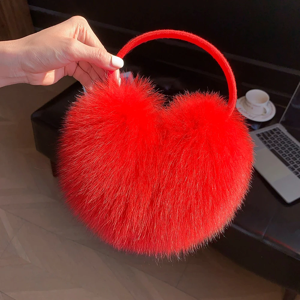 New Winter Real Fox Fur Earmuffs for Women Natural Fox Fur Scarves Dual Use Genuine Warmer Plush EarMuff Outdoor Solid Fur Scarf
