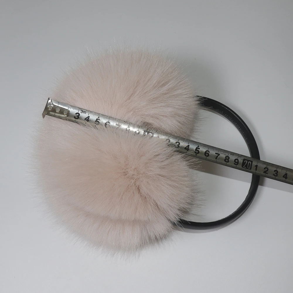 Hight Quality Faux Fox Fur Earmuffs Women Winter Keep Warm Faux Fur Earmuffs Girls Ear Warmer Faux Fox Fur Plush Ear Muff