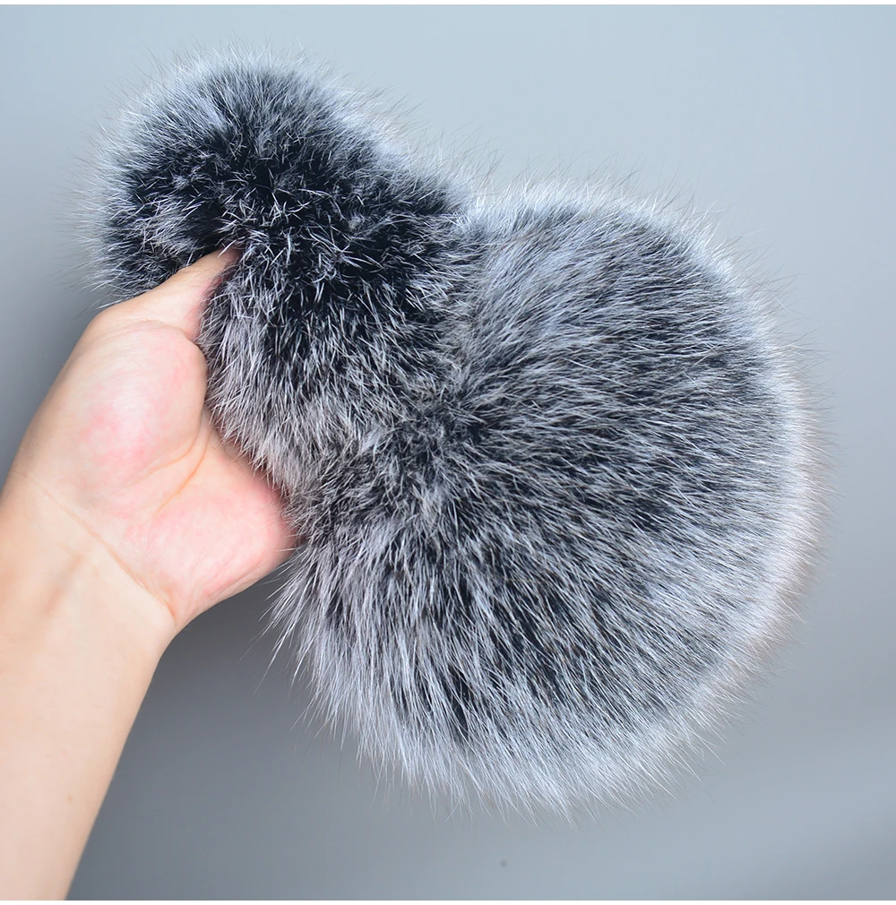 New Winter Earmuffs Fur Real Women Warm Gift Girlfriend 2026 Female Fluffy Natural Fox Fur Protection Headphones Ear Warmer