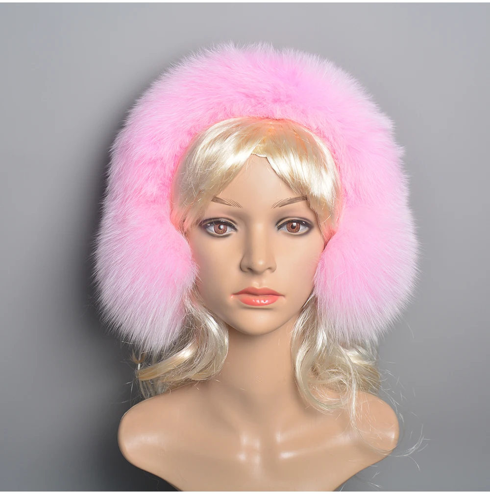 New Winter Earmuffs Fur Real Women Warm Gift Girlfriend 2026 Female Fluffy Natural Fox Fur Protection Headphones Ear Warmer