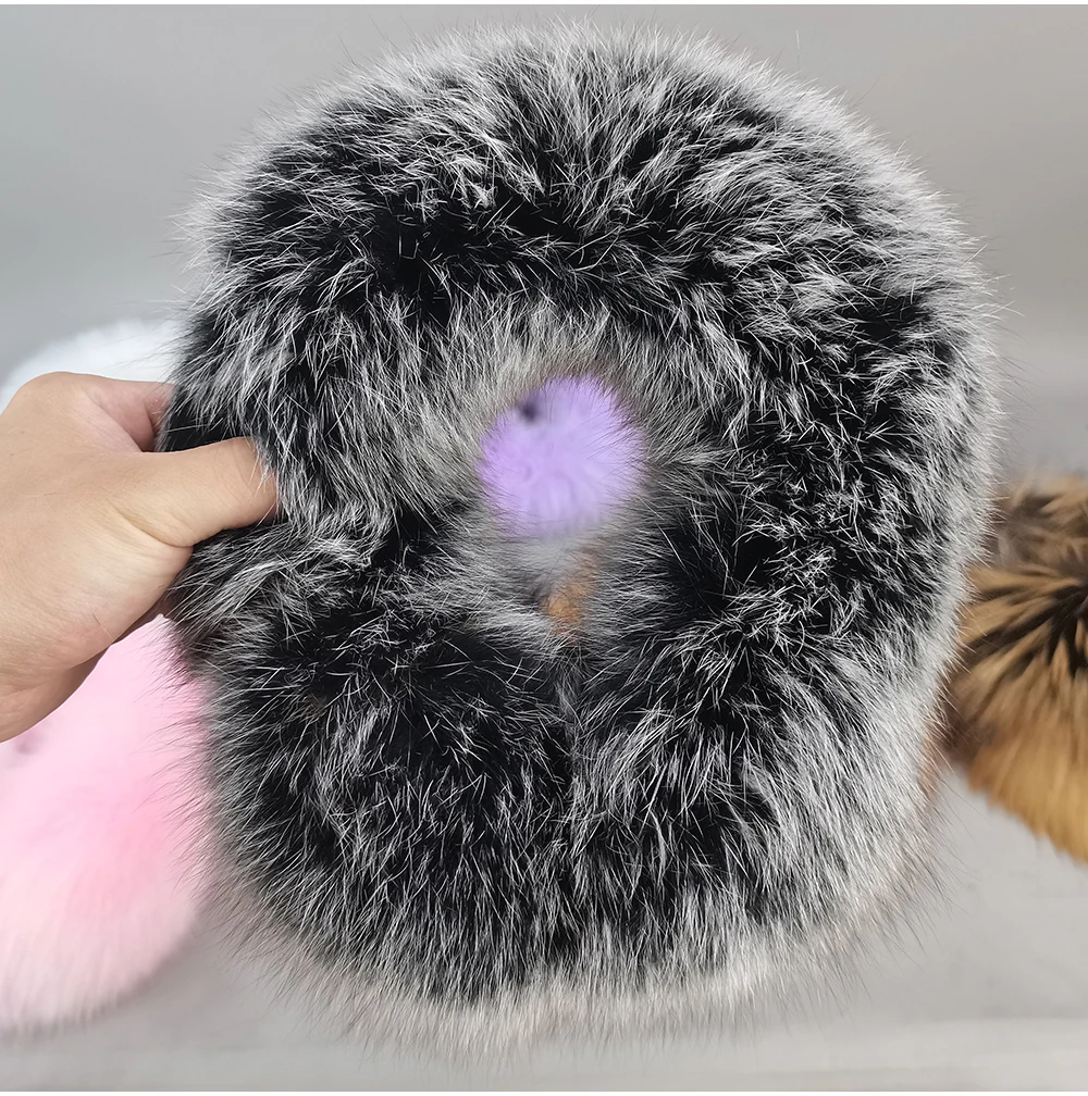 New Winter Earmuffs Fur Real Women Warm Gift Girlfriend 2026 Female Fluffy Natural Fox Fur Protection Headphones Ear Warmer
